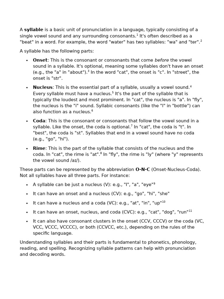 Understanding Syllables and Suprasegmentals | PDF | Syllable | Stress ...