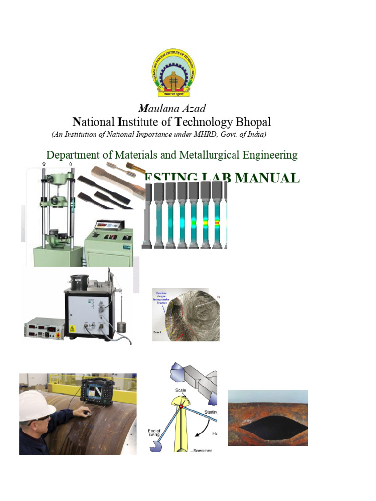 Materials Testing Lab Manual MME 225 | PDF | Deformation (Engineering ...