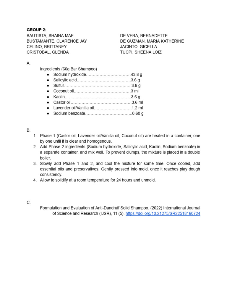 Ingredients | PDF