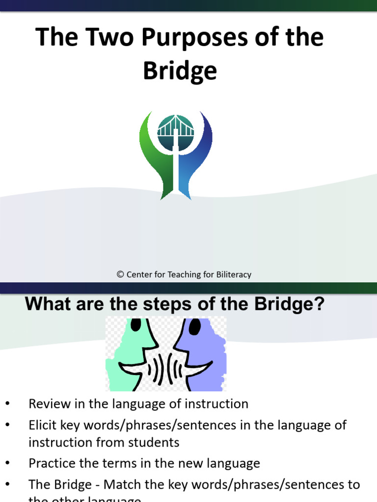 Two Purposes of the Bridge in Biliteracy | PDF | Morphology ...