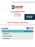 Kotak Mutual Fund Products: Think Investments. Think Kotak