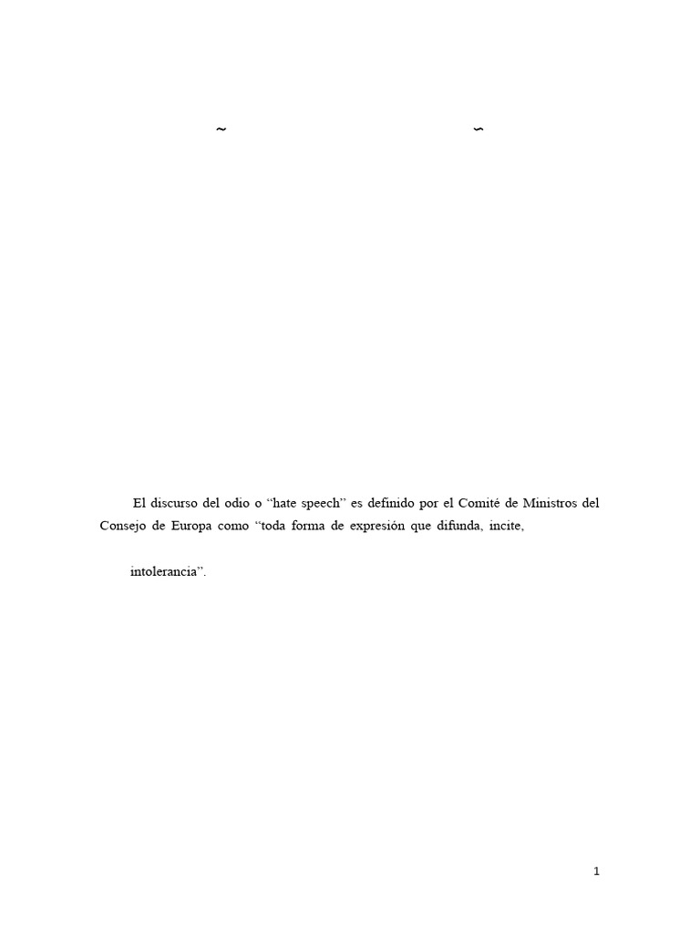 Comunicación DELITOS DE ODIO | PDF | La violencia contra las mujeres ...