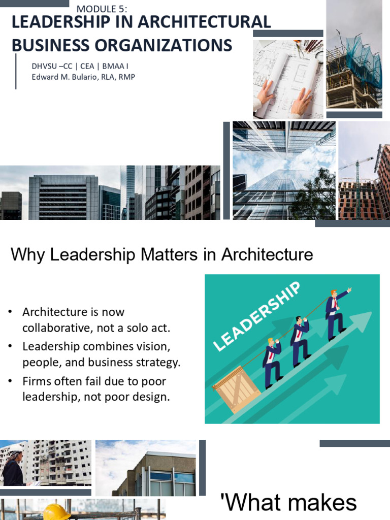 Photo inspiration: Fresh Look at Leadership Strategies In Architecture Firms Pdf Leadership