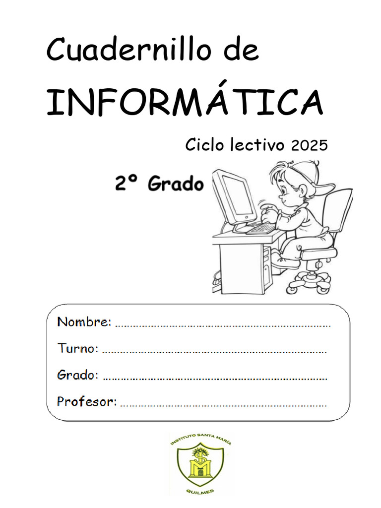 Cuadernillo de Informática Secundaria 2025 | PDF | Hardware de la ...