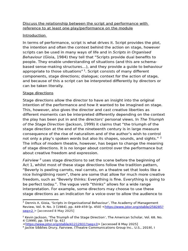 Script and Performance in Fairview | PDF | Estella (Great Expectations)