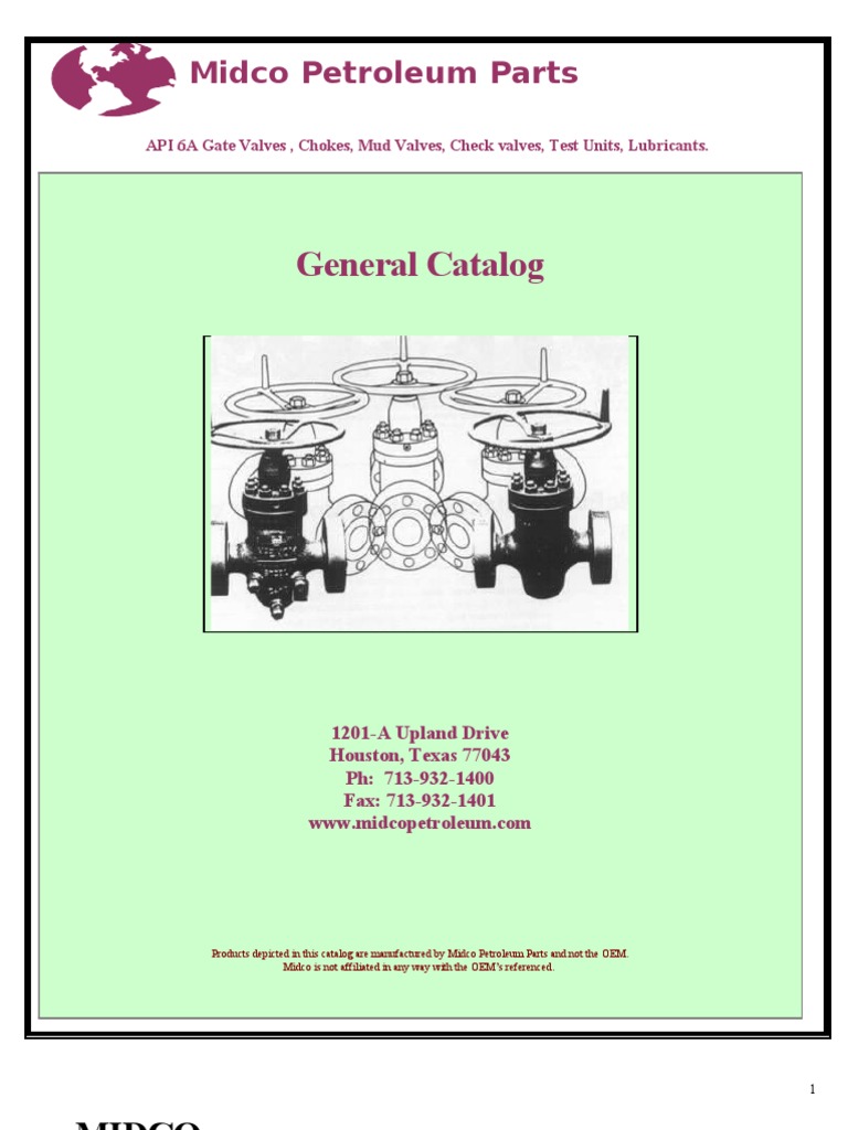 Api 6a Gate Valves Chokes Mud Valves Check Valves Test Units