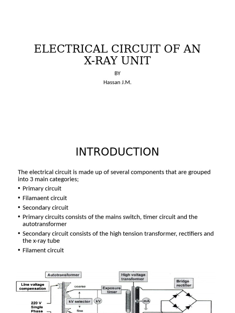 X-Ray Unit Electrical Circuit Overview | PDF | Transformer | Inductor