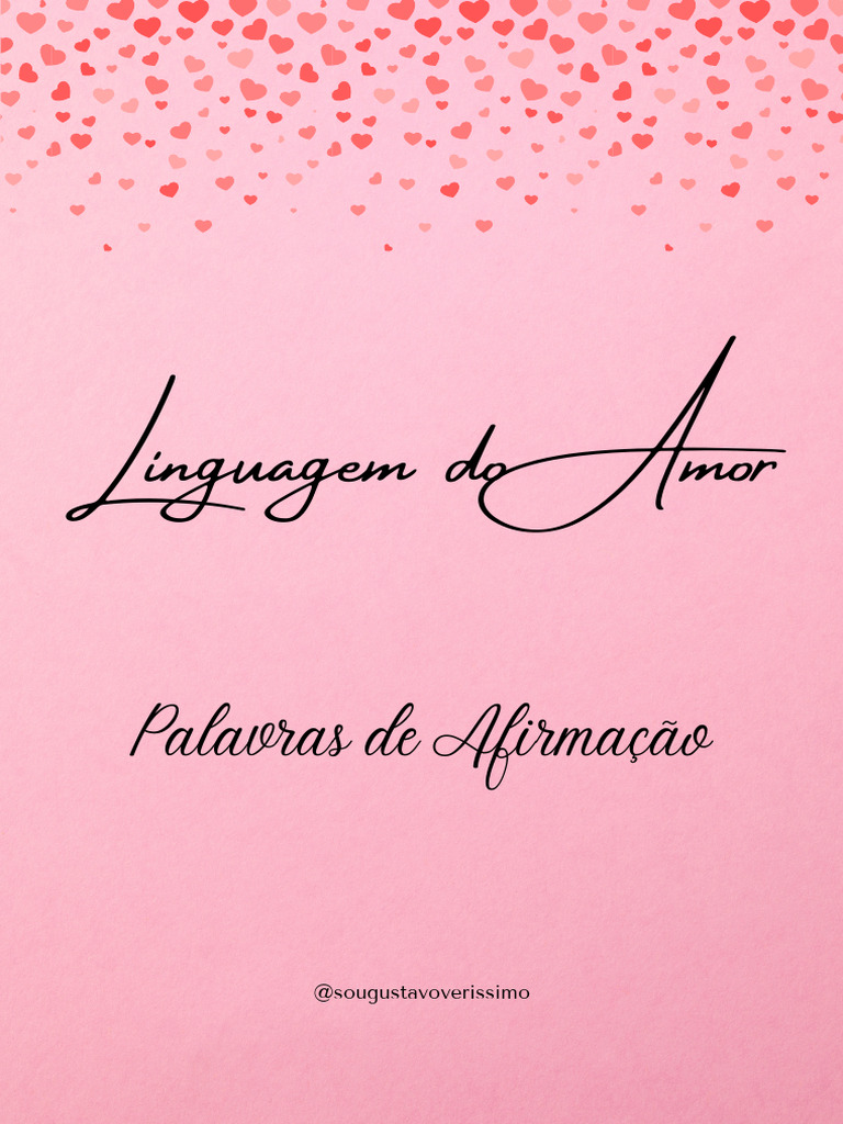 Se a linguagem for Palavras de Afirmação (1) | PDF | Amor | Casamento