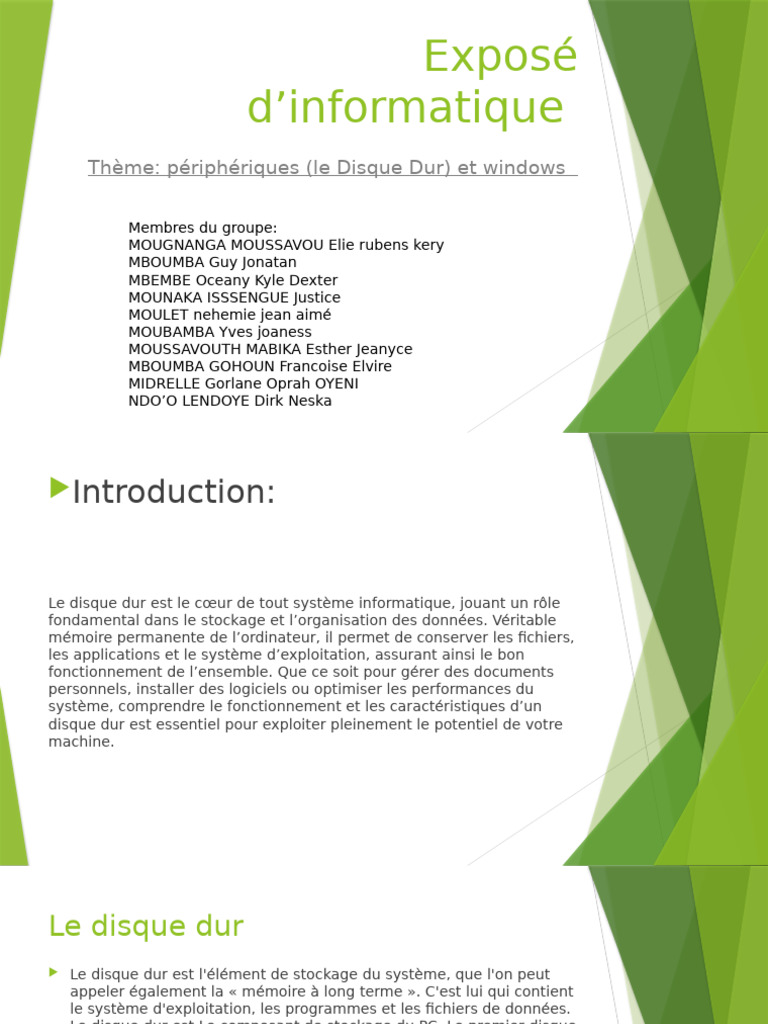 Disque Dur et Gestion de Fichiers Windows | PDF | Disque dur | Fichier ...