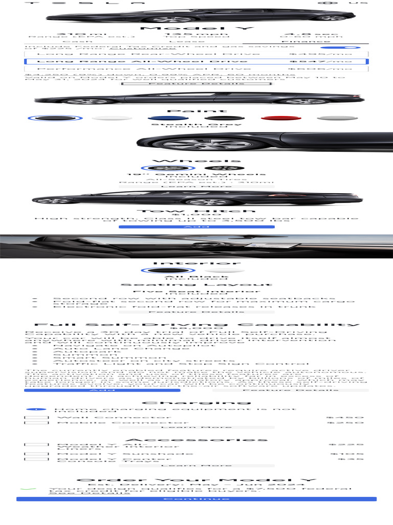 2024 Tesla Model Y Specifications & Pricing | PDF | Green Vehicles ...