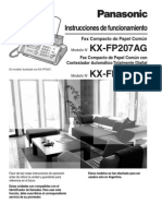 Fax Panasonic FP207AG OM Spanish