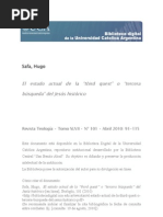 H. Safa , El Estado Actual de La Third Quest o Tercera Busqueda Del Jesus Historico