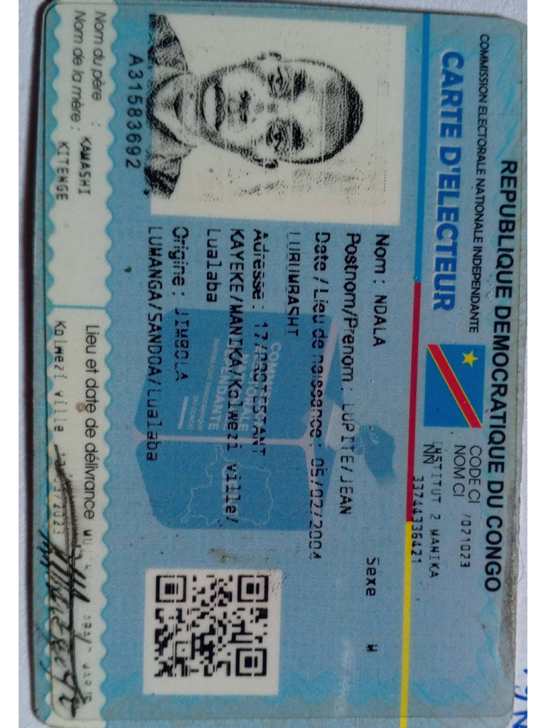 Carte D'électeur | PDF