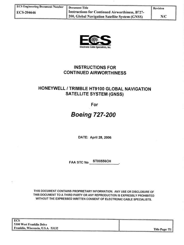Ecs-204646 NC Faa | PDF