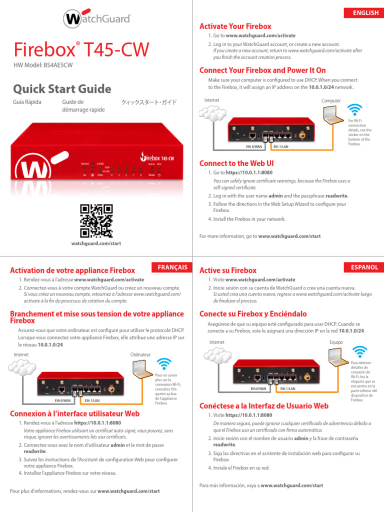 Activation et configuration de Firebox | PDF | Standards Internet ...