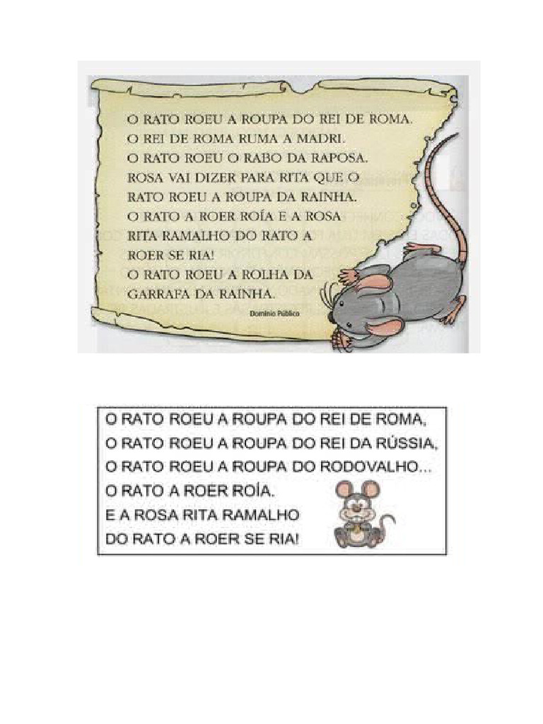 O Rato Roeu A Roupa Do Rei de Roma | PDF