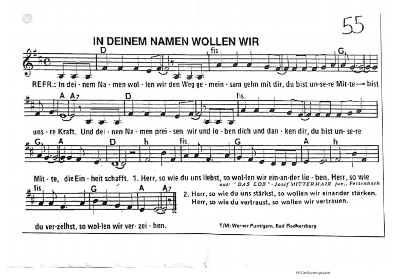In Deinem Namen Wollen Wir | PDF