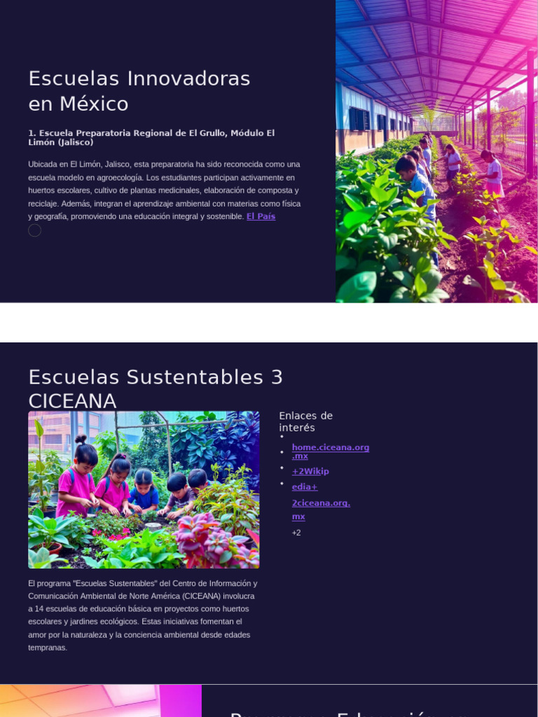 Escuelas Innovadoras en México | PDF