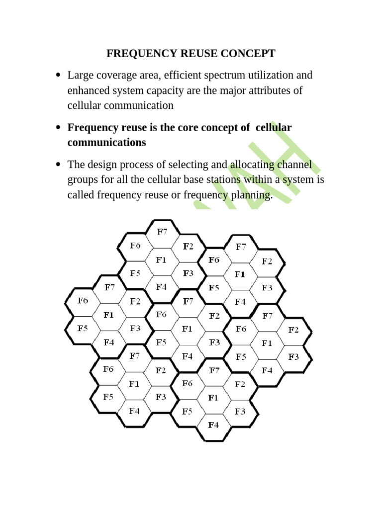 Understanding Frequency Reuse in Cellular Systems | PDF | Cellular ...