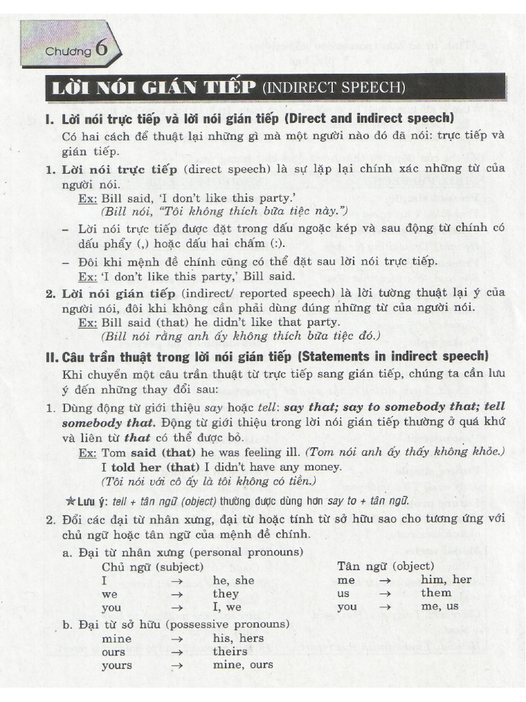 24-Indirect Speech | PDF