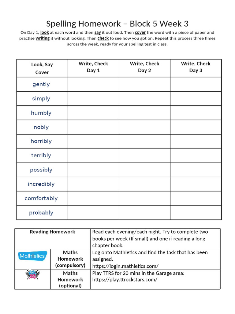 Block 5 Week 3 - English Homework | PDF