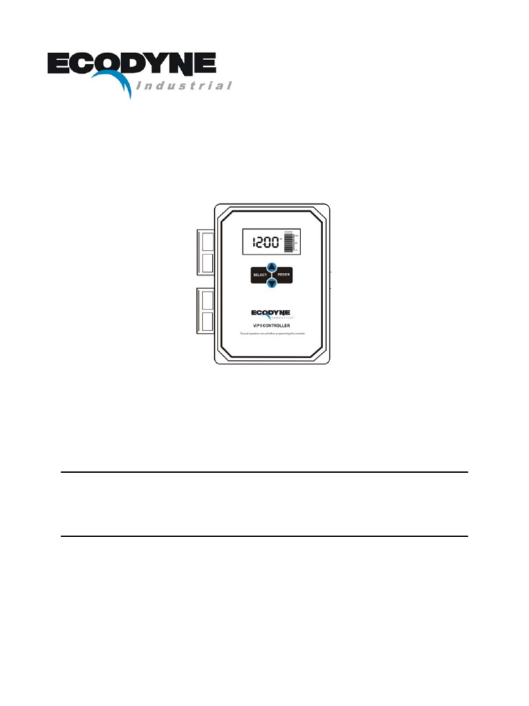 Clayton Softener Controller | PDF | Electrical Connector | Valve