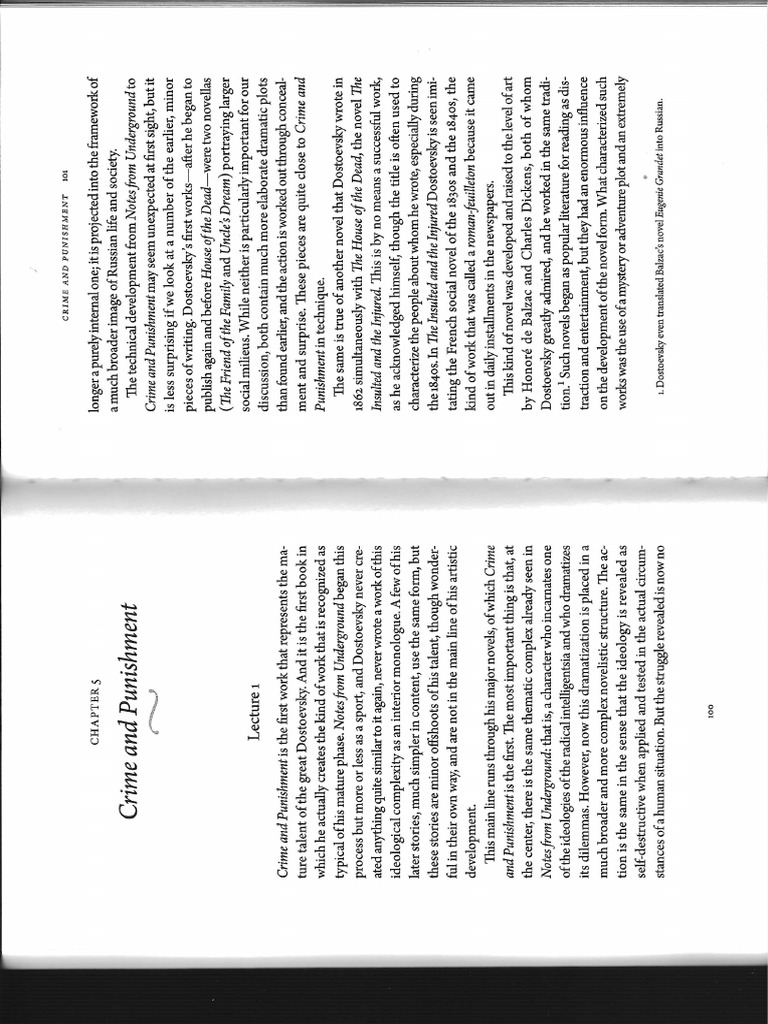 Kami Export Critical Essay - Frank - Crime and Punishment - Lecture 1 | PDF
