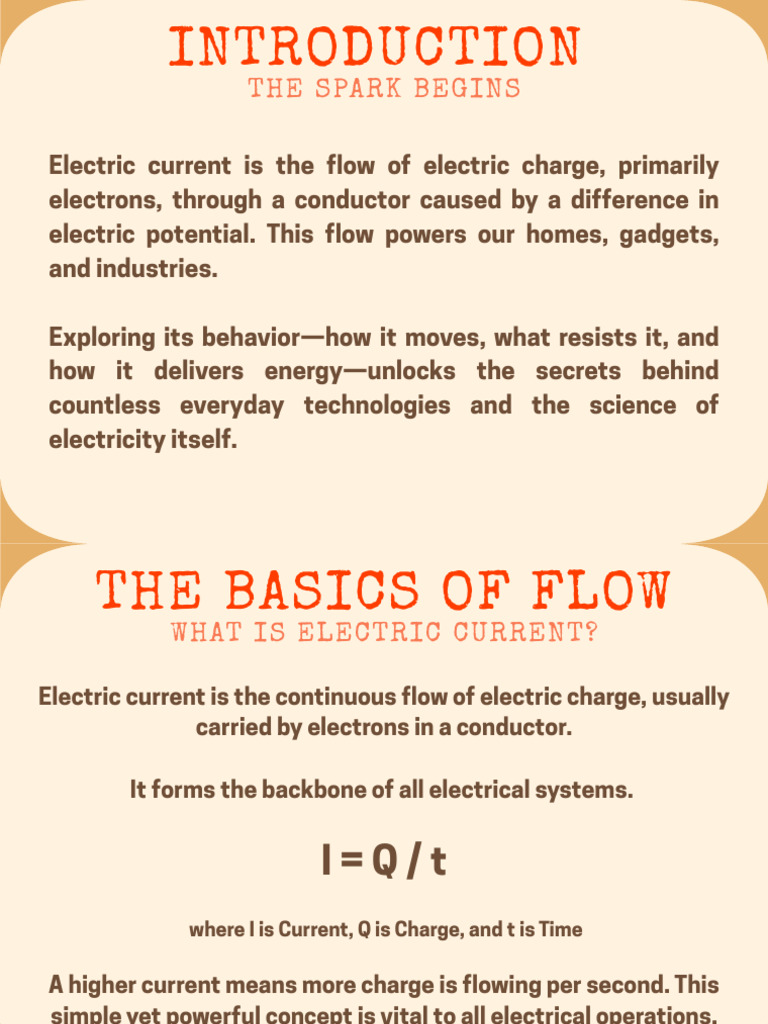 Introduction to Electric Current Concepts | PDF | Electric Current ...