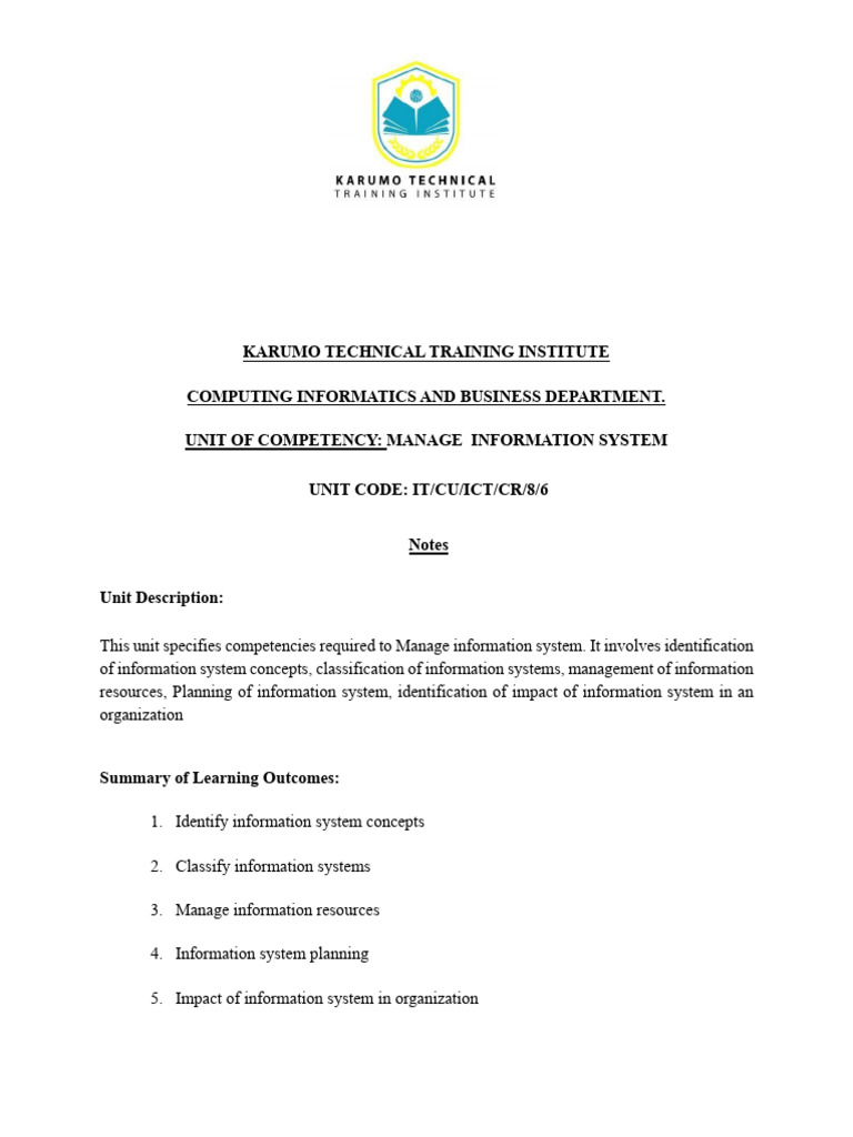 Manage Information Systems Training Guide | PDF | Cloud Computing ...