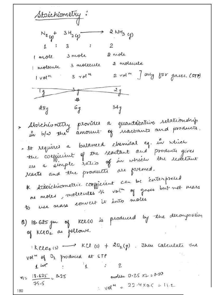 STOICHIOMETRY | PDF