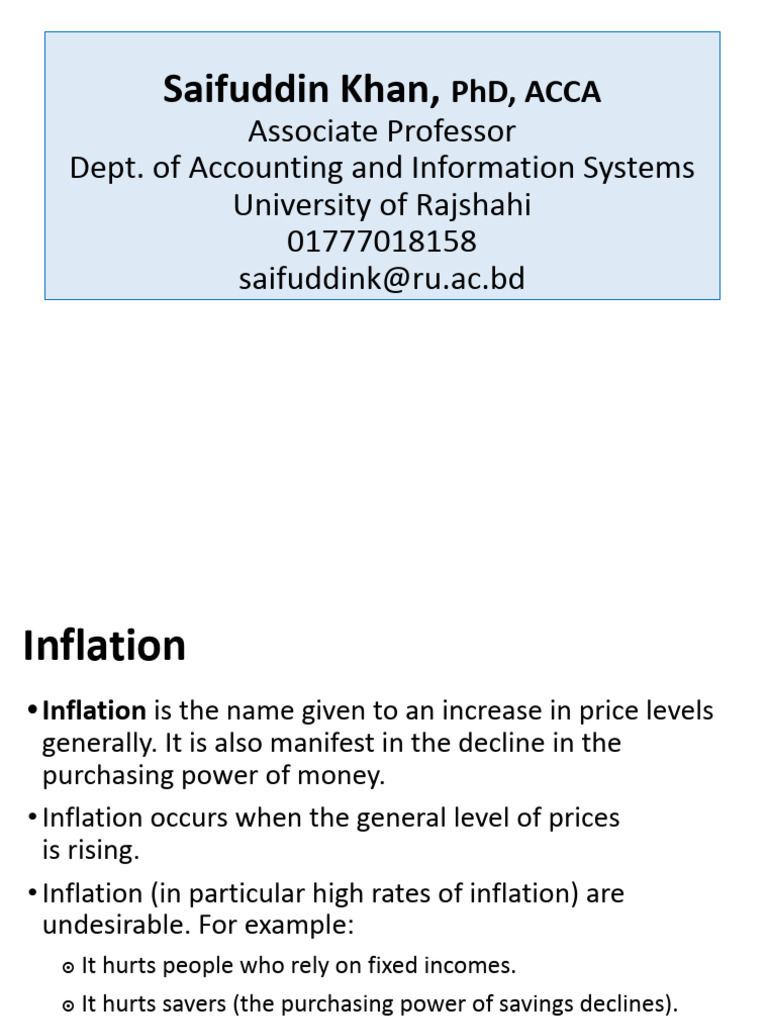 Share '8 Inflation and Its Control - PPTX' | PDF | Inflation | Money