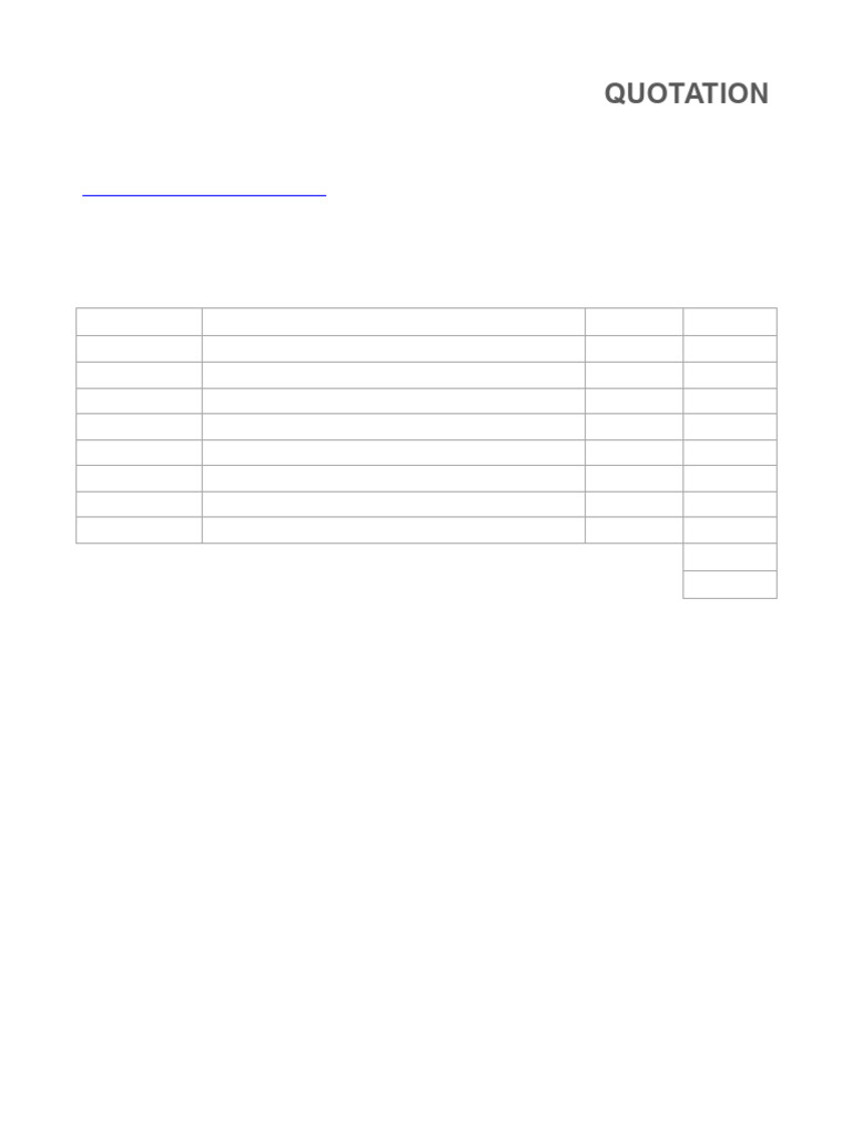 Quotation Format PDF | PDF