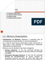 1.2 Memory: 1.2.1 Memory Organization 1.2.2 Memory Read and Write 1.2.3 Memory Map 1.2.4 Microcomputer System