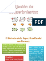 Definiendo requisitos de rendimiento para diseño satisfactorio