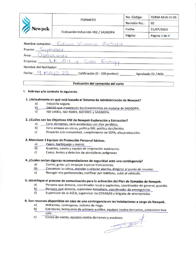 Form-New-Vi-05 Edson | PDF