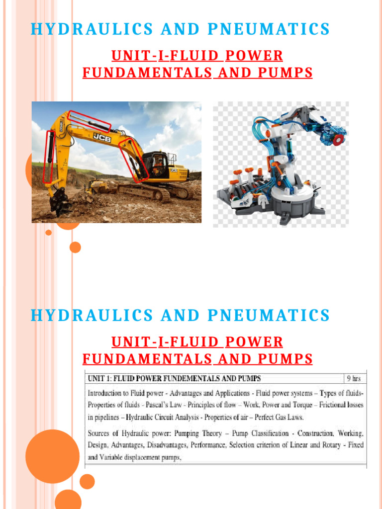 Fluid Power: Hydraulics and Pneumatics Basics | PDF | Pump | Fluid Dynamics