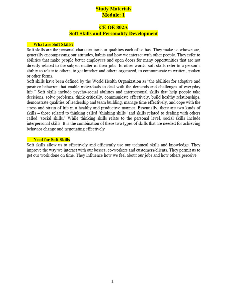 Study Materials CE) E 802 A | PDF | Leadership | Communication