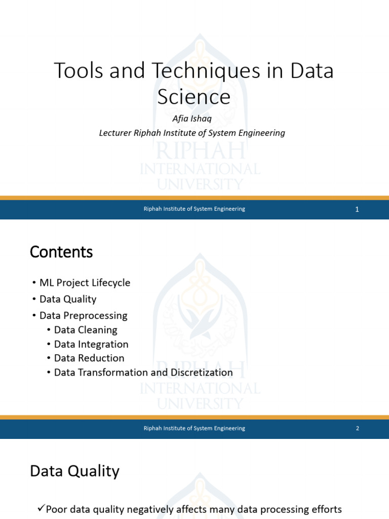 Data Quality and Preprocessing | PDF | Sampling (Statistics ...