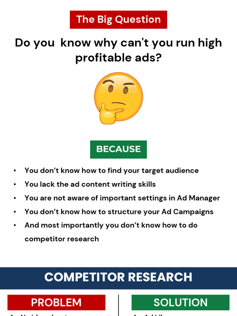 Detailed Notes - FB Workshop | PDF | Sales | Advertising
