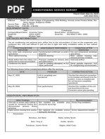 Air Conditioning Service Report Template | PDF | Electrical Components ...