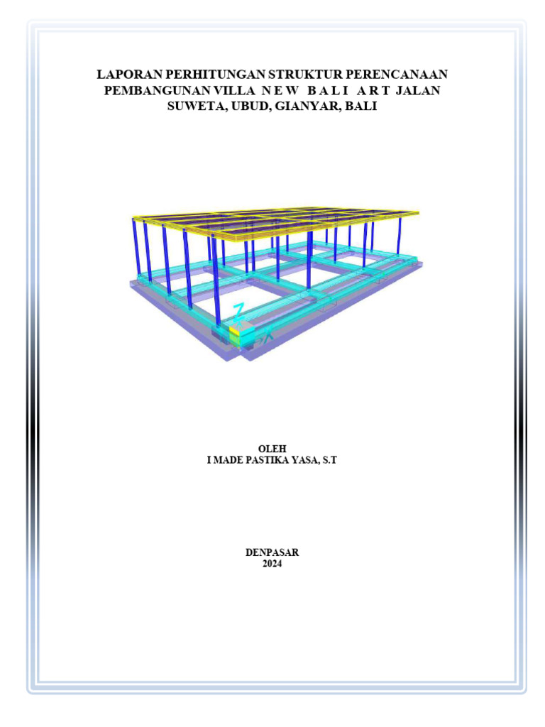 DATA ANALISA STRUKTUR VILLA RUSIA | PDF