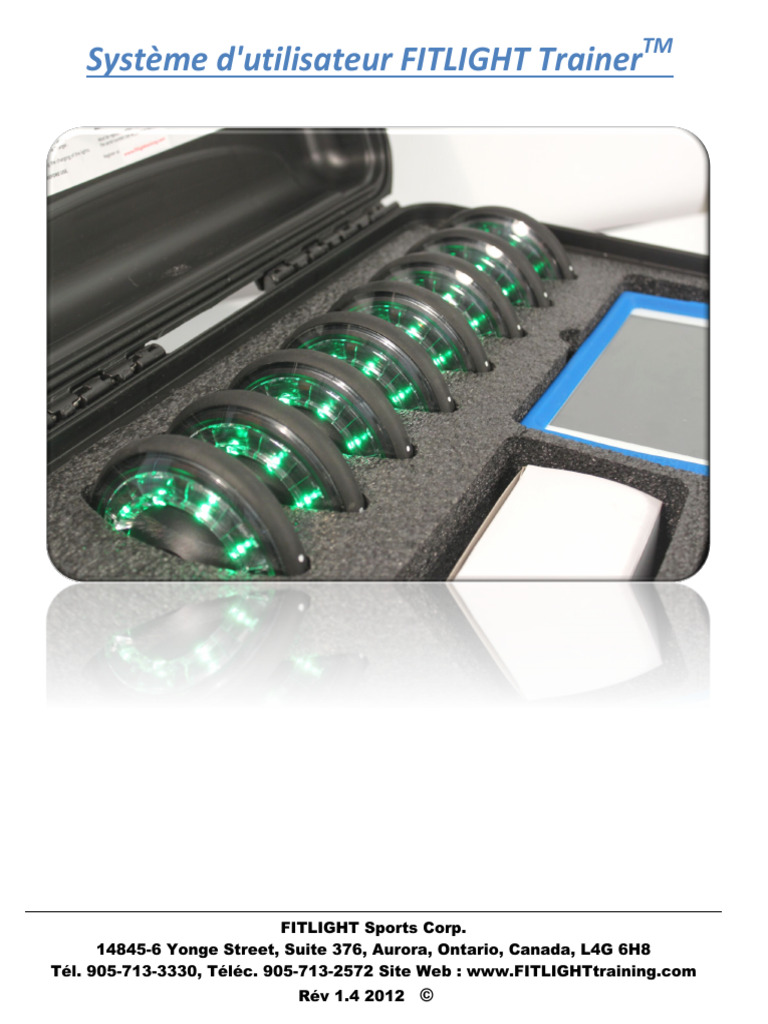 Guide d'utilisation du FITLIGHT Trainer™ | PDF | Démarrage d'un ordinateur
