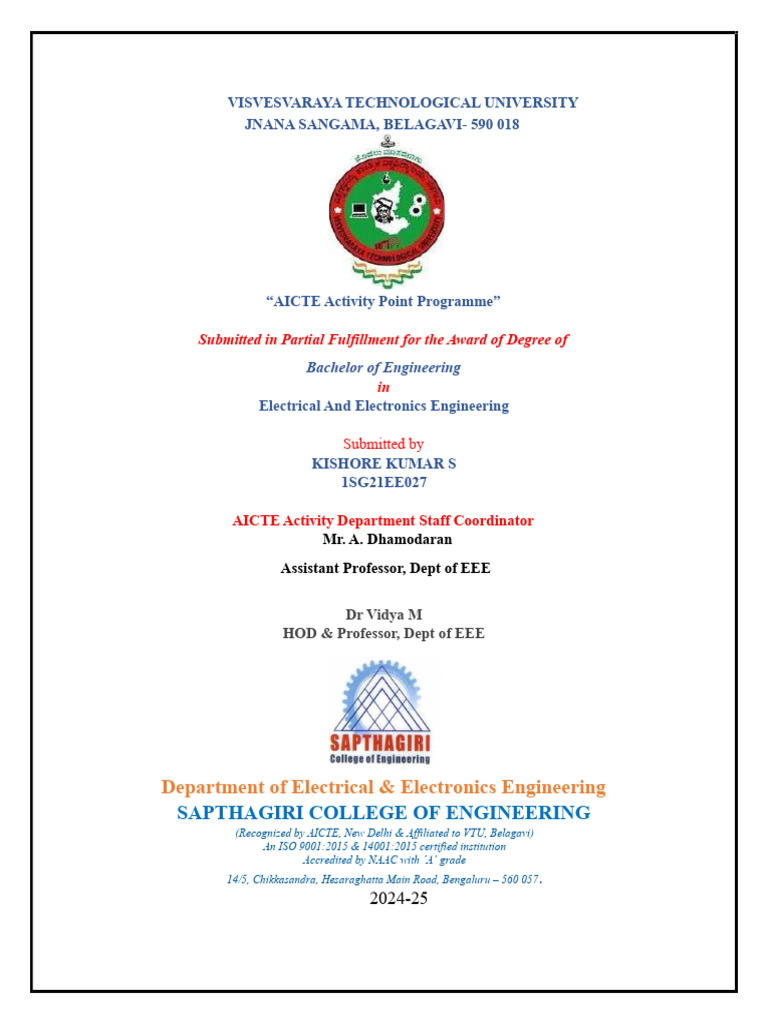 AICTE Activity Point Programme Report | PDF | Food Preservation