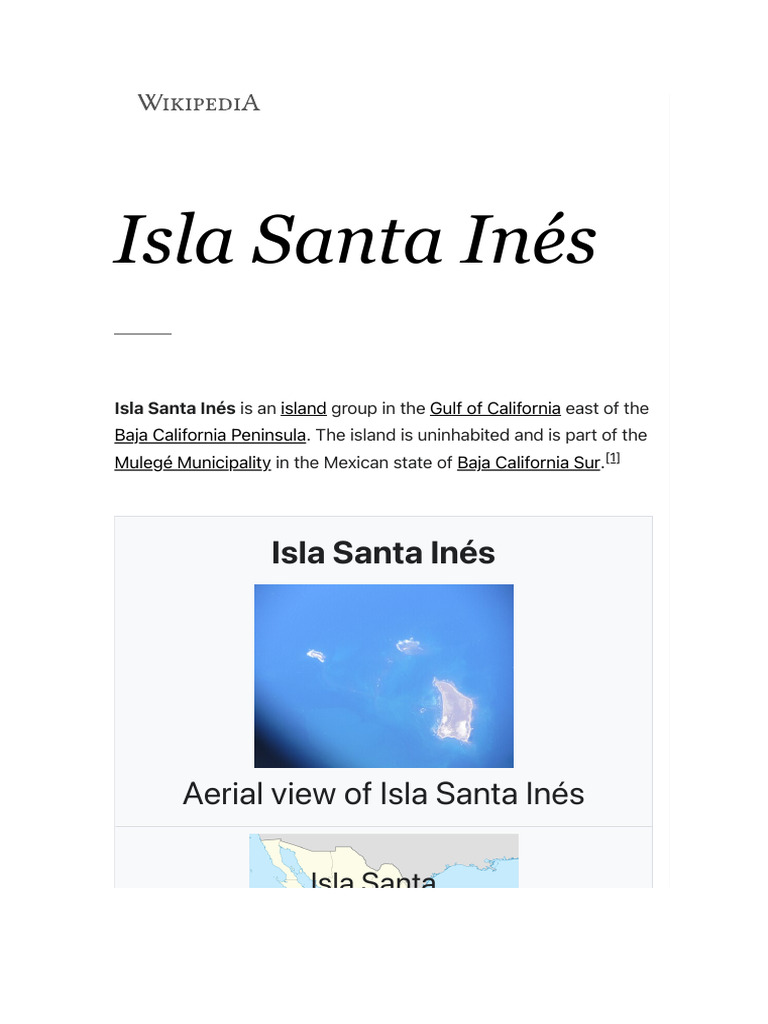 Isla Santa Inés Overview | PDF