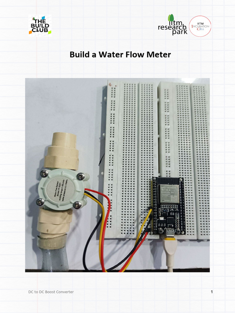 IoT Water Flow Meter Project Guide | PDF | Arduino | Internet Of Things