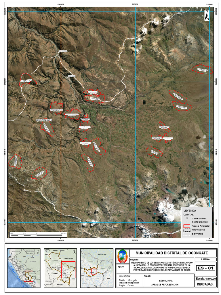 Mapa del Distrito de Ocongate | PDF