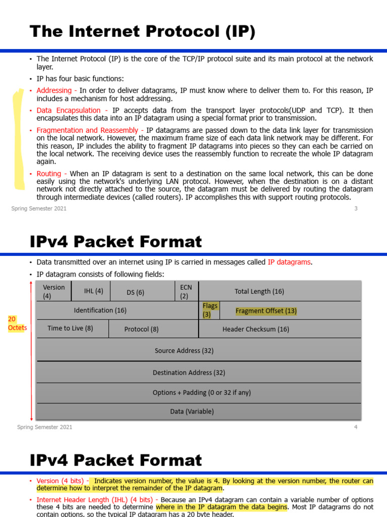 Understanding Internet Protocol (IP) Functions | PDF | Internet ...