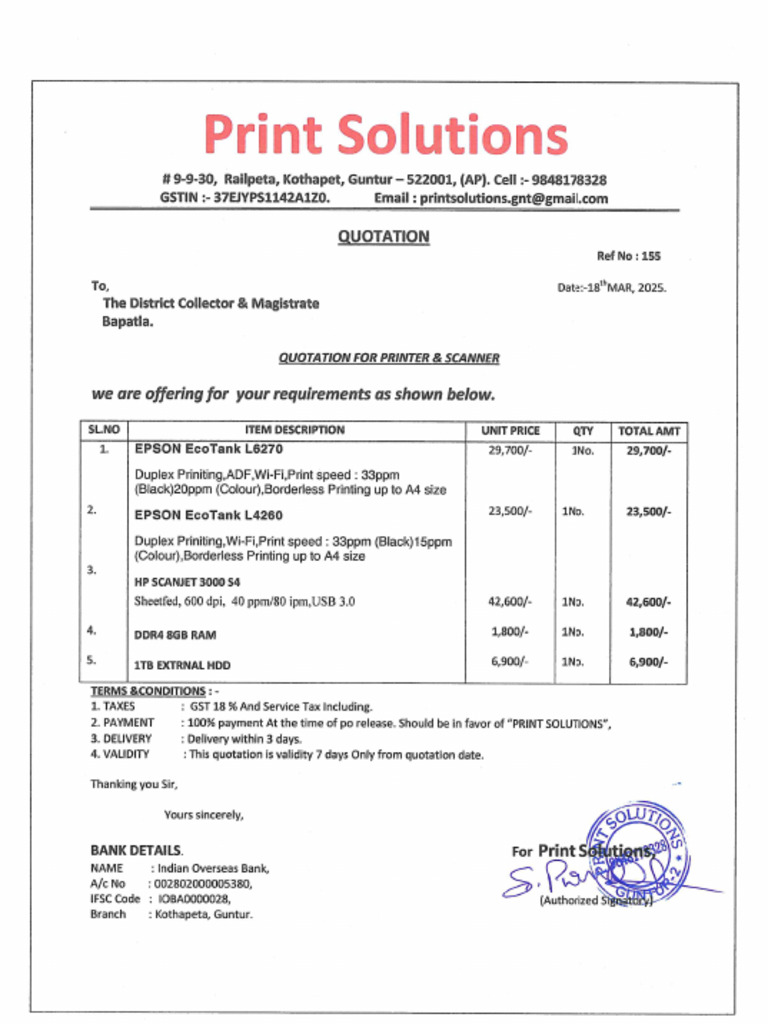 Quotation | PDF