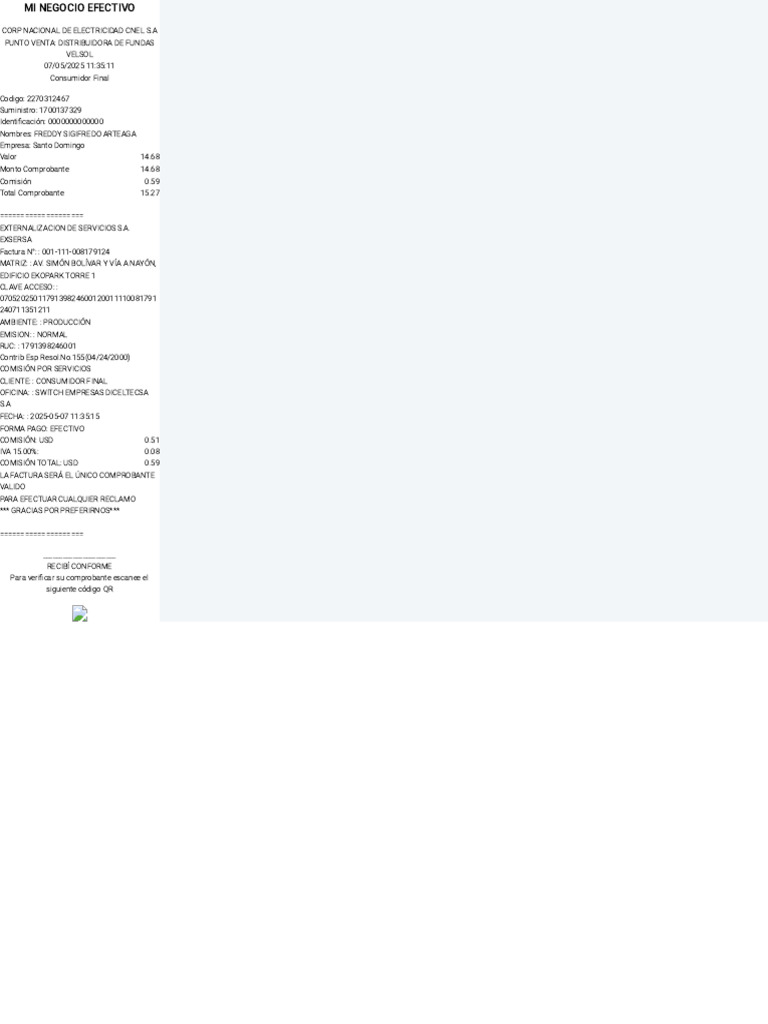 Comprobante de Venta - Distribuidora VELSOL | PDF