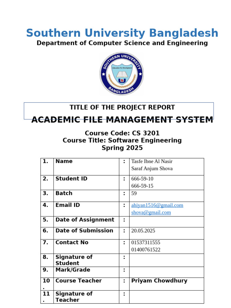 Academic FILE-MANAGEMENT-SYSTEM-PROJECT-REPORT | PDF | Use Case ...